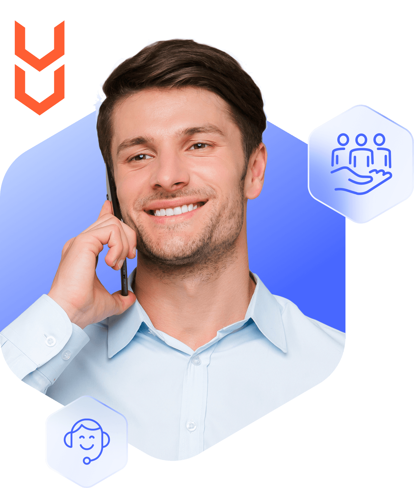 Customer support team connecting US and global partners